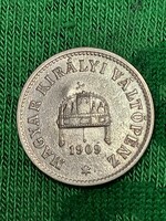 10 Fillér 1909 ! Szép !