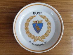 Hollóházi sport esemény emlék falitányér 1984 _ BUSZ IFI BAJNOKSÁG