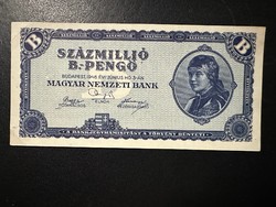 Százmillió B.-pengő  aUNC!  RITKA!!!