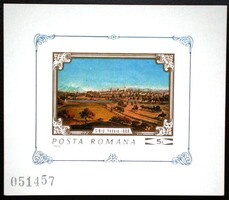 Rb79 / Románia 1970 Festmények a nagyszebeni Brukenthal Múzeumból blokk postatiszta