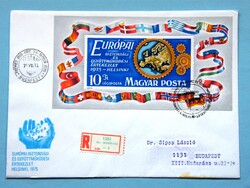 FDC (C1) - 1975. EBEÉ III. blokk - Helsinki - (Kat.: 450.-)