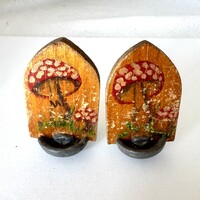 2 db újévi szerencse gomba 1945 -1947 szerencsegomba háború szilveszter újév- Prosit 1947 Glückspilz