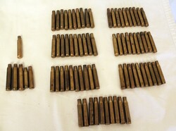 Üres töltényhüvely lőszerhüvely gyűjtemény 76 db