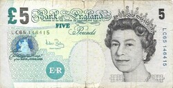 5 font pound pounds 2004 Anglia A.Bailey Erzsébet királynő 1.