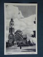 Képeslap,Debrecen,Görög kat. templom,csendőr,rendőr látkép,részlet ,1930-