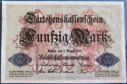 Németország 50 Márka / Mark 1914, VF.