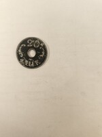 1941-es 20 Fillér VF+