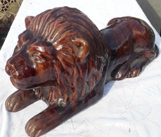 45 cm. Oroszlán / Terrakotta.