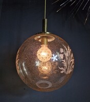Különleges mid century modern gömb függesztett lámpa