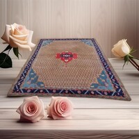 Iranian hamadan 200x320 camel hair hand-knotted nomad rug FF101