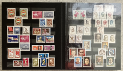 Emberek, események a Kádár-korszakból magyar postatiszta bélyegeken albumba rendezve