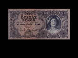 500 PENGŐ 1945 Korrigált hátlapi nyomólemezzel készült - orosz betűhiba javítva!