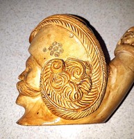 55 cm.Régi tajtékpipa / csont pipa