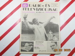 Régi retro - rtv - Rádió-és Televízióújság - 1990. július 16-22. - Születésnapra ajándékba.