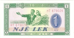 1 lek 1976 Albánia aUNC
