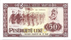 50 leke lek 1976 Albánia UNC