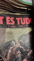 Élet és tudomány 1980. 42 db újság egyben !  Újságot, folyóiratot  ajándékba, születésnapra is !