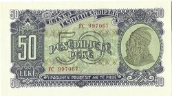 50 leke lek 1957 Albánia aUNC