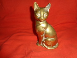 Sitting Cat Brass Sculpture