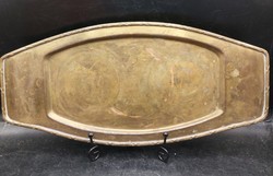 Art deco réz tálca. 30 x 15 cm-es nagyságú darab. 8814