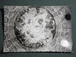 Képeslap,Szigetvár,templom freskó látkép,részlet, 1961-