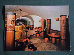 Képeslap,Eger,Agria taverna borozó látkép,részlet, 1981-