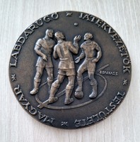 Sándor Ritka Boldogfai Farkas (1907-1970) Hungarian Football Referee Board 1951 bronze plaque