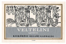 Boros címke: Kisőrösi Veltelini.