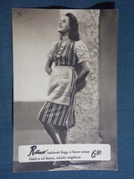 Képeslap,Budapest,Magyar Divatcsarnok áruház,Tüdős Klára ruha kollekció sorozat 1. sz. ,1940-
