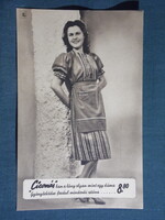 Képeslap,Budapest,Magyar Divatcsarnok áruház,Tüdős Klára ruha kollekció sorozat 2. sz. ,1940-