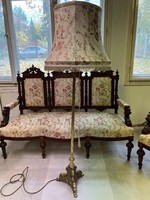 A very beautiful antique sofa set made of heirloom oak, fully restored