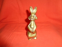 Hollóházi Solid Brass Rabbit Doe