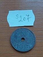 BELGIUM BELGIE - BELGIQUE 10 CENTIMES 1943 WW II. CINK, III. Leopold király  S207