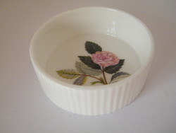 Vintage Wedgwood OR Hammersley Bone China vadrózsás porcelán tálka