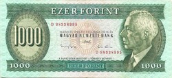 1000 forint 1993 "D" 1.