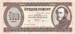 5000 forint 1992 "J" UNC