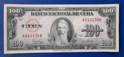 CUBA Kuba  100 pesos 1950 .