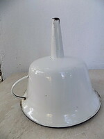 Zománcozott nagyméretű,borászati tölcsér d:28,5 cm 1950