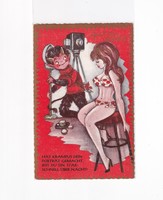 TK:262 Humoros Krampuszos üdvözlő képeslap (posta tiszta)