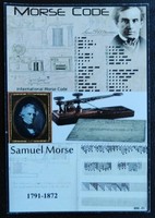 IM40 / 2022 Morse code emlékív postatiszta