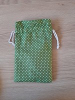 String polka dot cotton bag / bag (handmade)