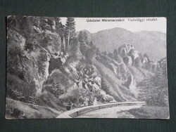 Képeslap,Románia,Máramaros,Visóvölgyi részlet,Berger Miksa Máramaros kiadás,1940-