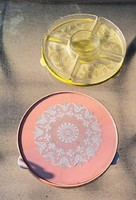 Retro forgathetó asztaéközép kínáló ,torta kínáló.2 db.