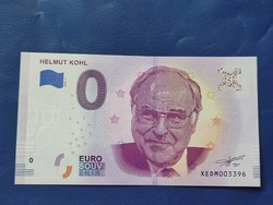NÉMETORSZÁG 0 EURO 2018 HELMUT KOHL! RITKA EMLÉK PAPÍRPÉNZ! UNC
