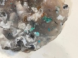 Ritka Kalcedon rézzel Specimen - nyers ásvány     -79g -  akár ékszerkészítéshez- Gyűjtői darab