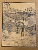 Szerb tusrajz - 1916 Belgrád
