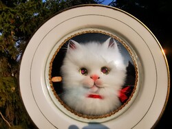 White Cat Plate