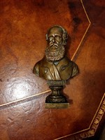 Gróf Batthyány Lajos bronz büszt, cirka 1855-1865, Vay Miklós (1828-1886)-nak tulajdonított alkotás