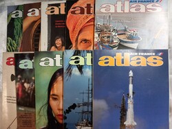 1984 Air France ATLAS fedélzeti magazin 10db.