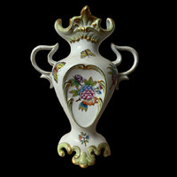 Herendi Viktória mintás kézzel festett barokk váza